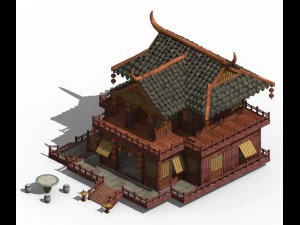 romantic - brothel - month full floor 3D Model