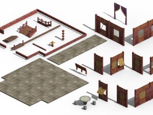 romantic - brothel - month full floor 3D 模型