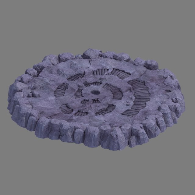 submarine maze - spiral hole 3D Model .c4d .max .obj .3ds .fbx .stl .blend 