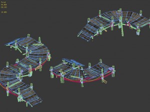 lake - wooden bridge 3Dモデル