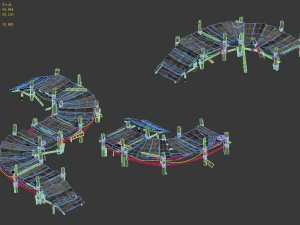 lake - wooden bridge 3D Model