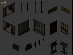imperial building - pharmacy accessories 3D 模型