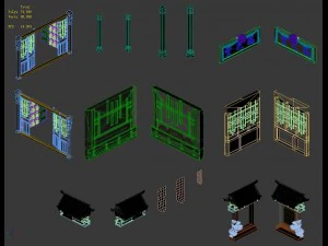 imperial building - pharmacy accessories 3D Model