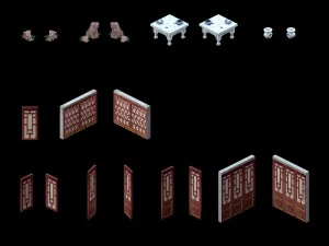 palace building - accessories 043 3D Model