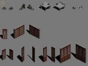 palace building - accessories 043 3D Model