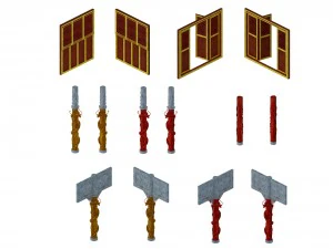 accessori edili - palazzo 01 Modello 3D