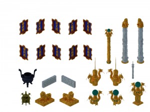 building accessories - palace 02 3D 모델