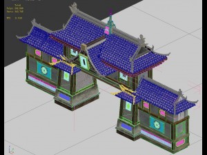 capital city planning - city gate 3D Model