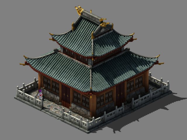capital city planning - luxury houses 3D Model .c4d .max .obj .3ds .fbx .stl .blend 