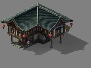 capital city planning - barber shop 3D Model