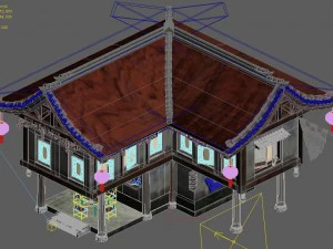 capital city planning - barber shop 3D Model
