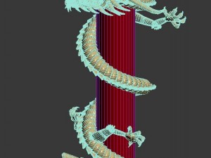 capital city planning - long pillars 3D Model