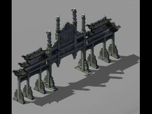 首都計画 - アーチ 3Dモデル