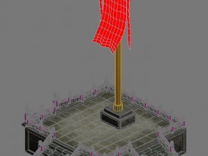 capital city planning - flag taiwan 3D Model