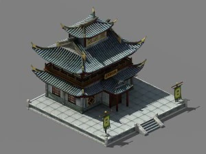 Hauptstadtplanung - Bank - Bank 3D Modell