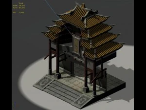 capital city planning - temple gate 3D Model