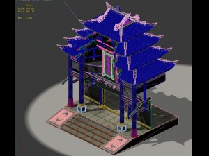 capital city planning - temple gate 3D Model