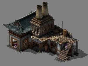 capital city planning - blacksmith shop 3D Модель