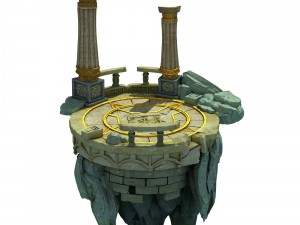 the moon mountain peaks - clan answer shitai Modello 3D