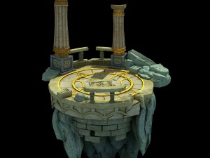 the moon mountain peaks - clan answer shitai Modello 3D