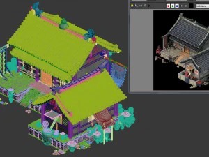 city building - wine stores 04 3D Model