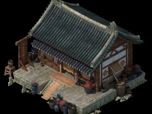 city building - wine stores 05 3D Model