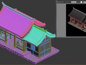 city building - courtroom 03 3D Model
