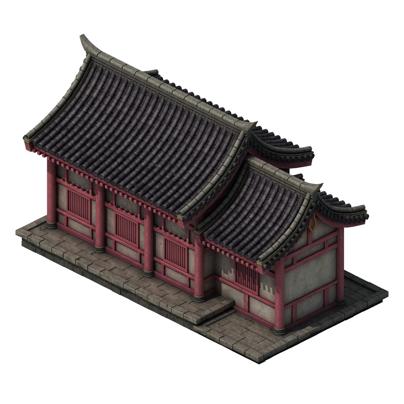 city building - small house 044 3D Model .c4d .max .obj .3ds .fbx .stl .blend 