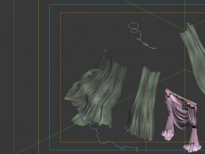 curtain - yarn Modèle 3D