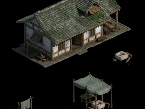 ancient architecture - residential 043 3D Model