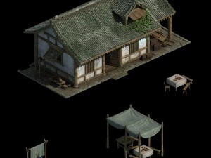 ancient architecture - residential 043 3D Model
