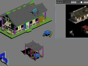 古代青铜鼎 3D 模型