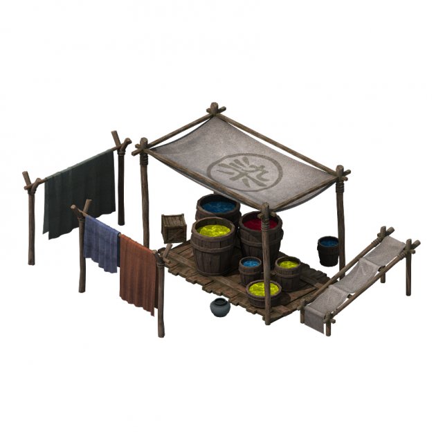 ancient small cloth square 3D-Modell .c4d .max .obj .3ds .fbx .stl .blend 