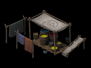 ancient small cloth square 3D-Modell