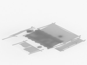 ancient small cloth square 3D-Modell