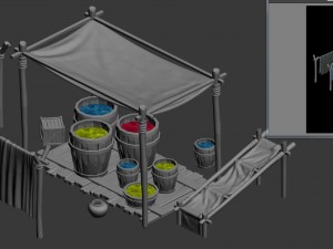 ancient small cloth square 3D-Modell