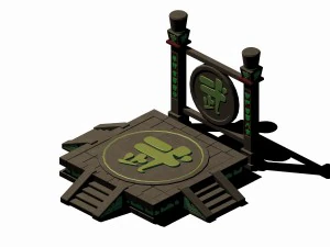 ghost town - contest station 3D Model