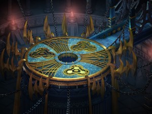 luxury gold center altar 3D Model