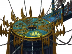 luxury gold center altar 3D Model