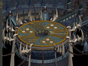luxury gold center altar 3D Model