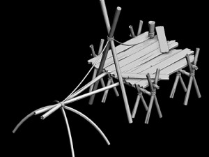 river side - fishing device 01 3D Model