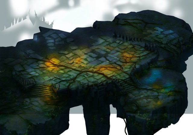 dark forest - terrain 01 3Dモデル .c4d .max .obj .3ds .fbx .stl .blend 