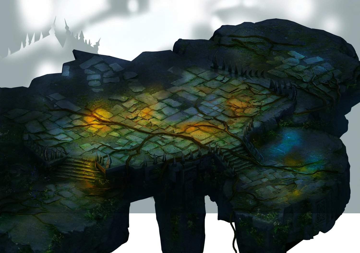 dark forest - terrain 01 3D Model .c4d .max .obj .3ds .fbx .stl .blend