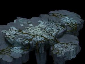 dark forest - terrain 01 3D Model