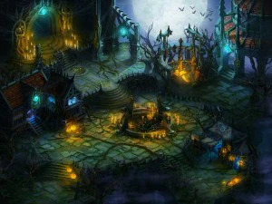 dark forest - terrain 01 3D Model