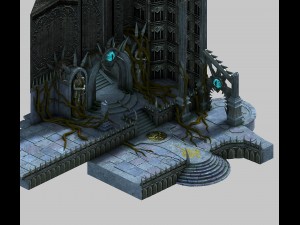 dark forest - church door 3D Model