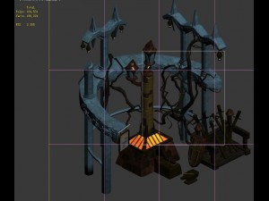 dark forest - blacksmith shop 01 Model 3D