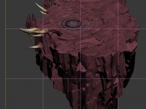 flaming cave - mountain right 3D मॉडल