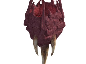 flaming cave - ivory table 3D Модель