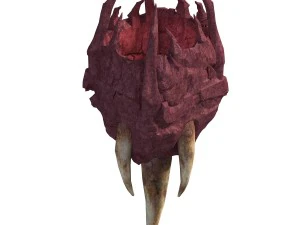 flaming cave - ivory table 3D Model